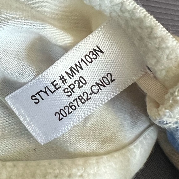 Madewell Blue Yellow Longline Bralette In Rainbow Check Large - Picture 5 of 5